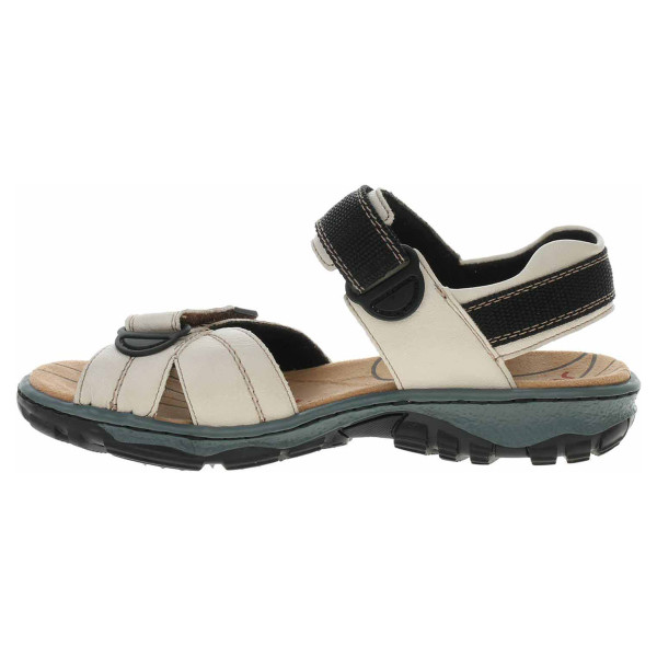 detail Dámské sandály Rieker 6851-80 ivory