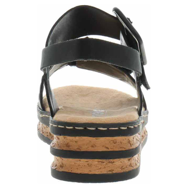 detail Dámské sandály Rieker 62950-00 schwarz