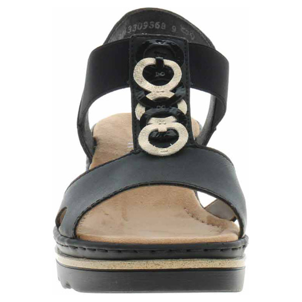detail Dámské sandály Rieker 67498-00 schwarz
