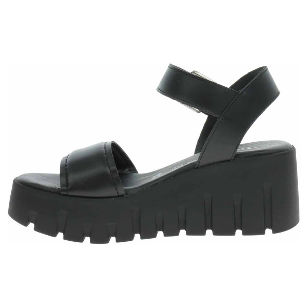 detail Dámské sandály Tamaris 1-28712-42 black leather