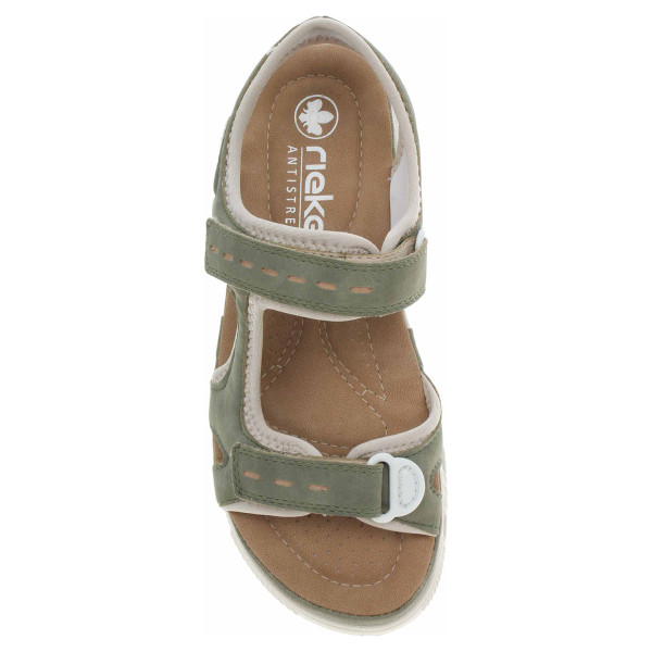 detail Dámské sandály Rieker 64066-52 grun kombi