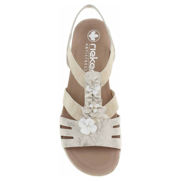 detail Dámské sandály Rieker V3788-60 beige