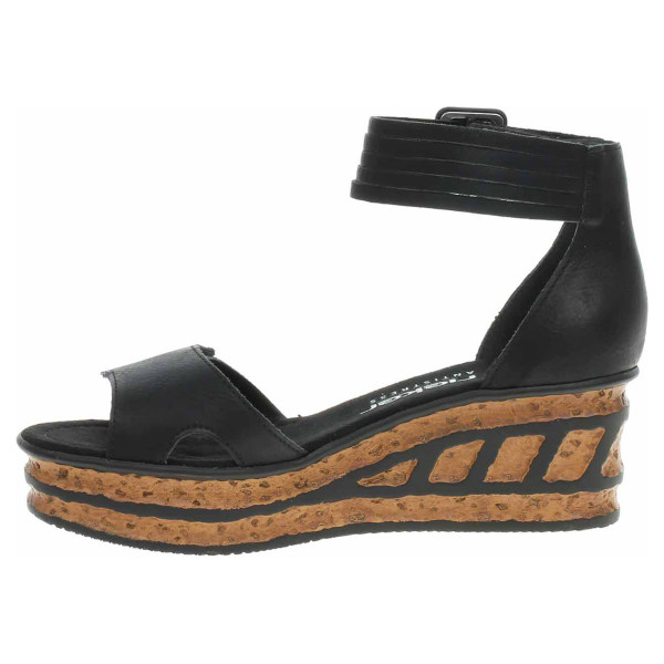 detail Dámské sandály Rieker 68194-00 schwarz