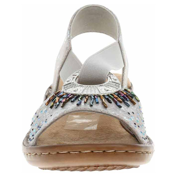 detail Dámské sandály Rieker 60880-90 metallic