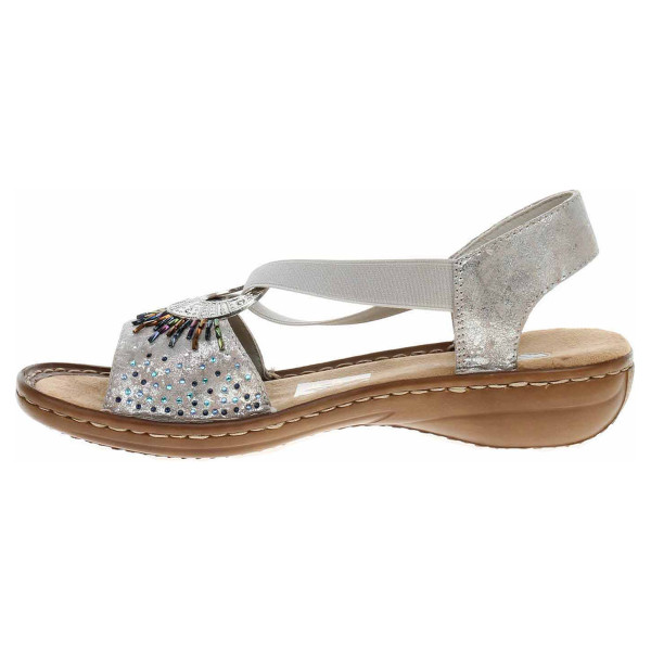 detail Dámské sandály Rieker 60880-90 metallic