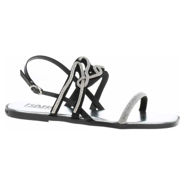 detail Dámské sandály Karl Lagerfeld KL87425 GSL heavy glitter silver