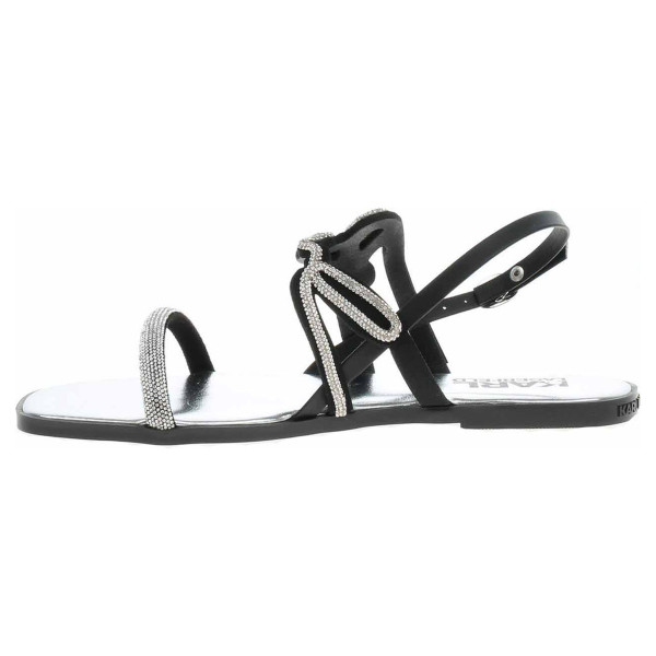 detail Dámské sandály Karl Lagerfeld KL87425 GSL heavy glitter silver
