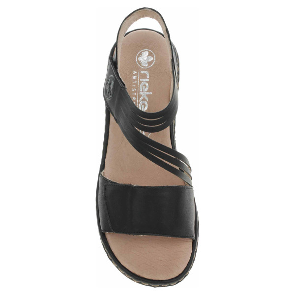 detail Dámské sandály Rieker 65964-00 schwarz