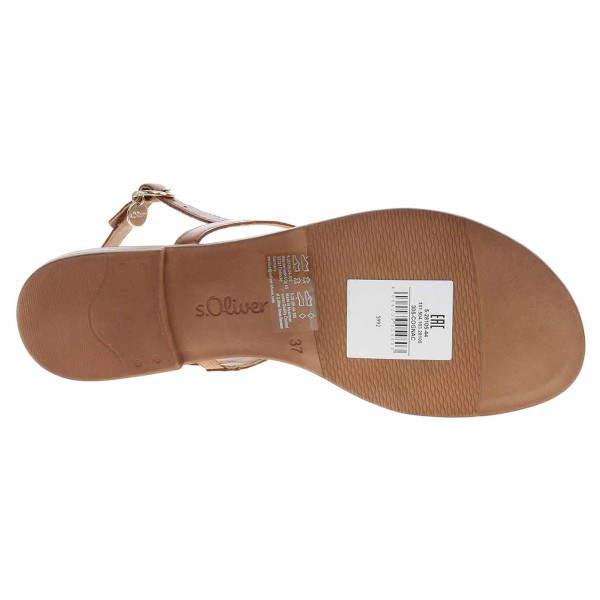 detail Dámské sandály s.Oliver 5-28105-44 cognac