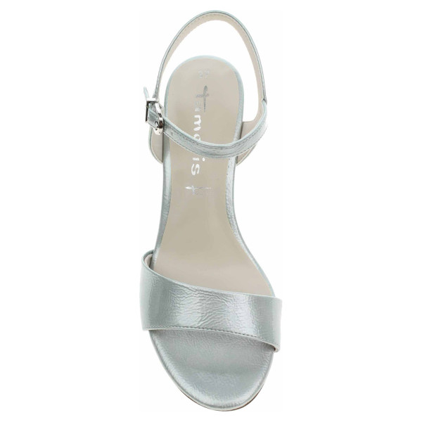 detail Dámská společenská obuv Tamaris 1-28008-42 lt blue patent