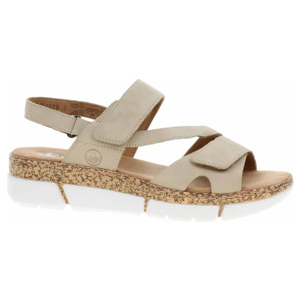detail Dámské sandály Rieker V2366-60 beige