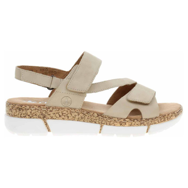 detail Dámské sandály Rieker V2366-60 beige