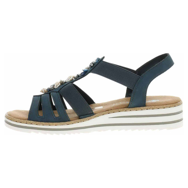 detail Dámské sandály Rieker V0649-14 blau