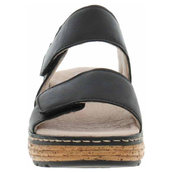 detail Dámské sandály Rieker 62761-00 schwarz