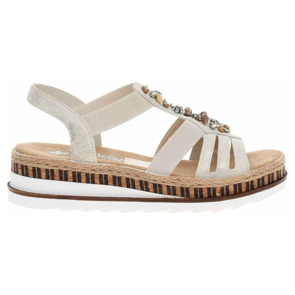 detail Dámské sandály Rieker V7949-90 gold