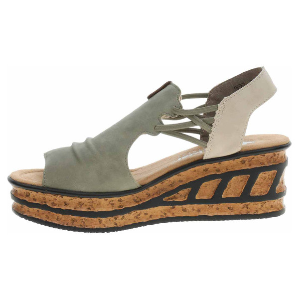 detail Dámské sandály Rieker 68175-52 grun