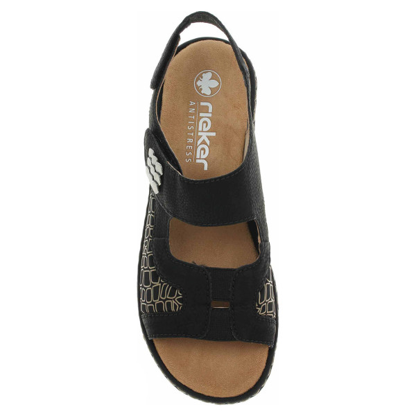 detail Dámské sandály Rieker 65989-01 schwarz