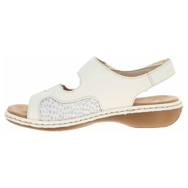 detail Dámské sandály Rieker 65989-82 weiss