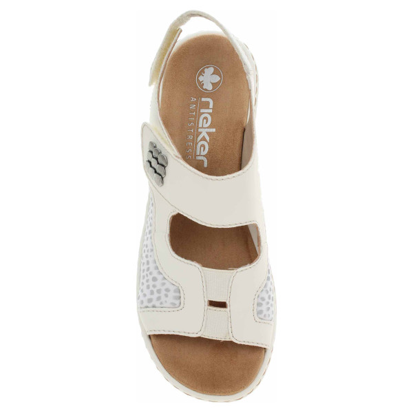 detail Dámské sandály Rieker 65989-82 weiss