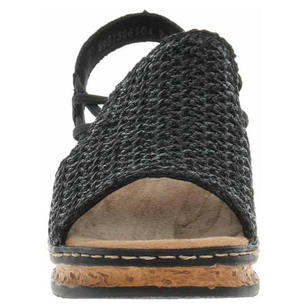 detail Dámské sandály Rieker 62941-00 schwarz