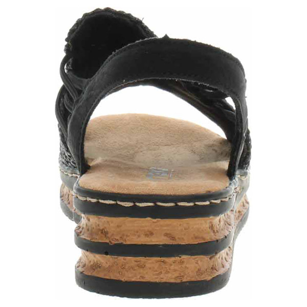 detail Dámské sandály Rieker 62941-00 schwarz