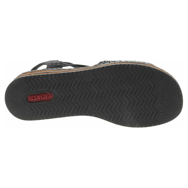 detail Dámské sandály Rieker 62941-00 schwarz