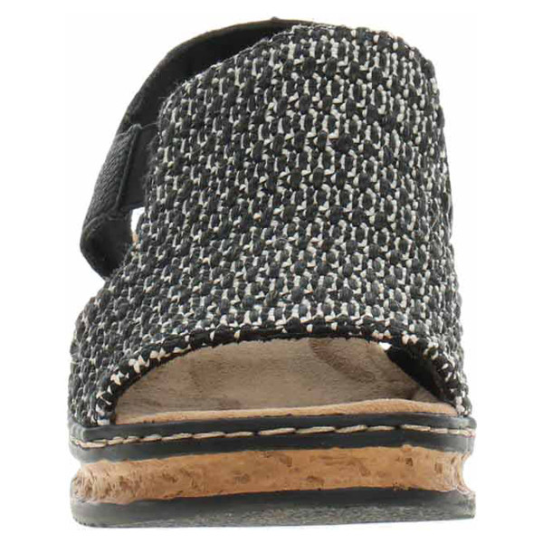 detail Dámské sandály Rieker 62971-00 schwarz kombi