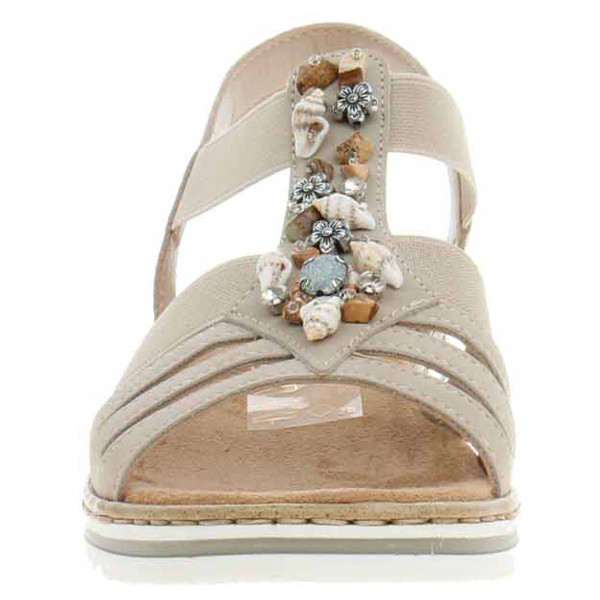 detail Dámské sandály Rieker V0649-62 beige