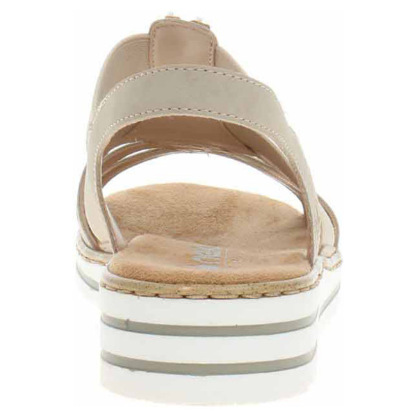 detail Dámské sandály Rieker V0649-62 beige