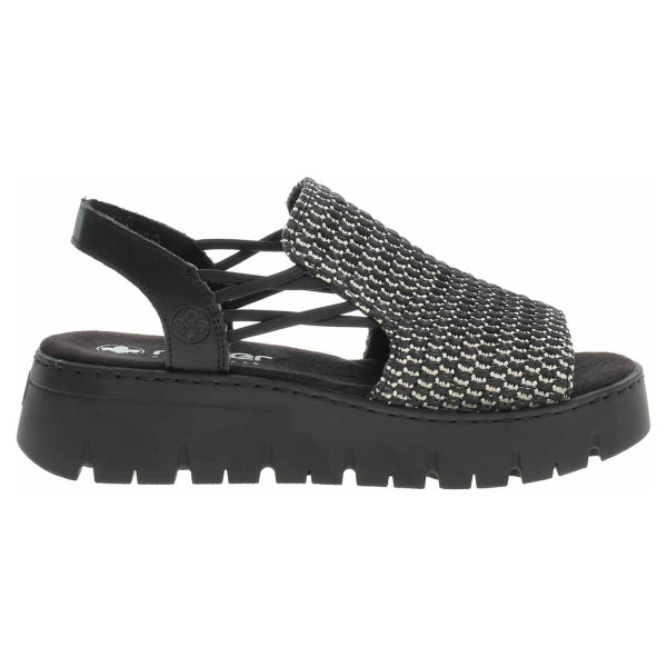 detail Dámské sandály Rieker V1051-00 schwarz