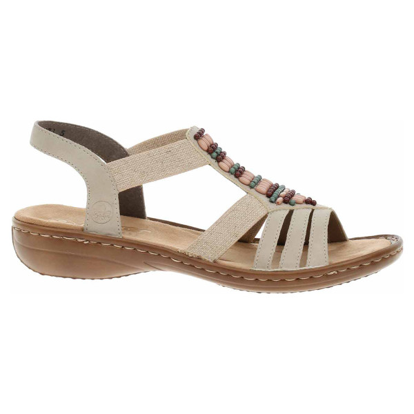 detail Dámské sandály Rieker 60851-62 beige