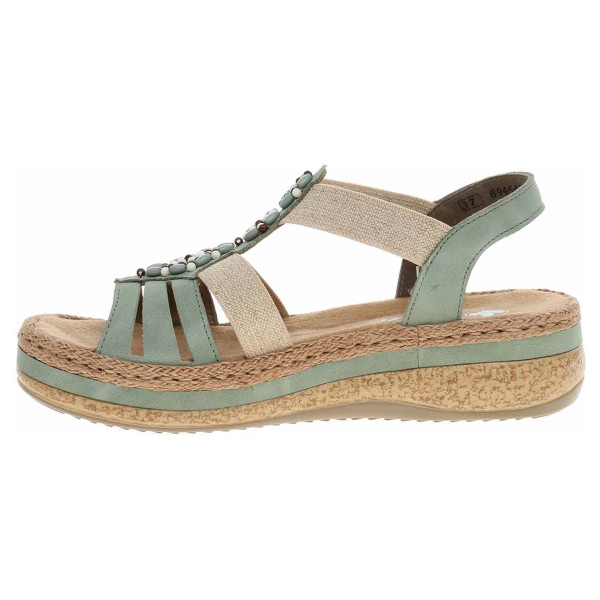 detail Dámské sandály Rieker V0920-52 grun