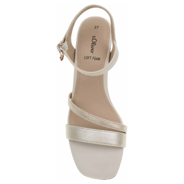 detail Dámská společenská obuv s.Oliver 5-28207-42 beige comb