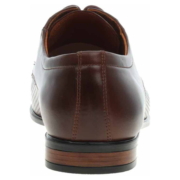 detail Wall Street pánské společenské PO482 tm.hnědá