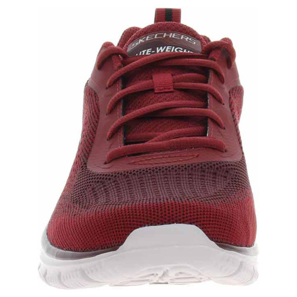 detail Skechers Track - Glendor burgundy