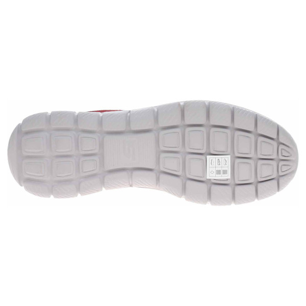 detail Skechers Track - Glendor burgundy