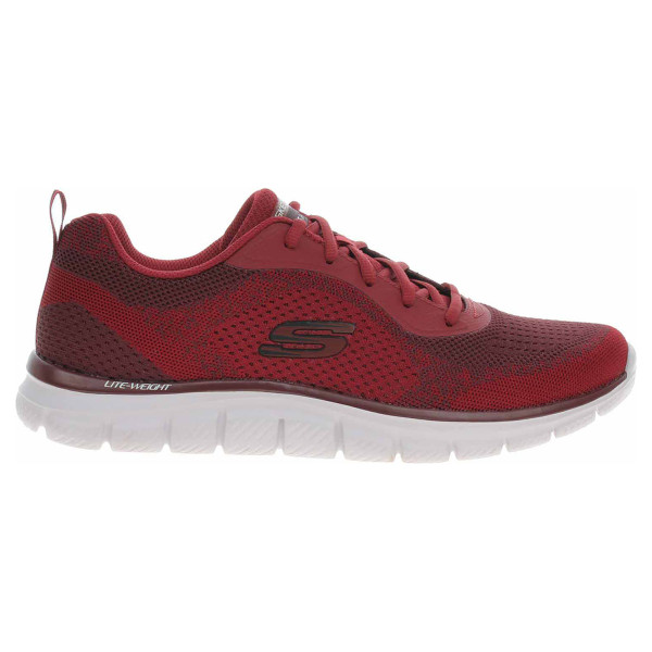 detail Skechers Track - Glendor burgundy