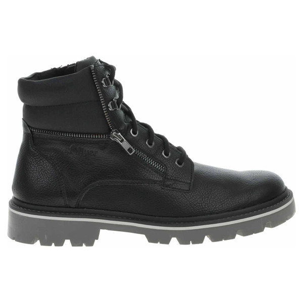 detail Pánská kotníková obuv s.Oliver 5-16200-41 black