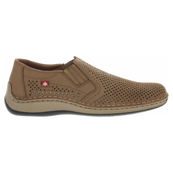 detail Pánské mokasiny Rieker 05297-64 beige