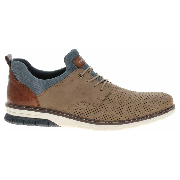 detail Pánské polobotky Rieker 14450-64 fango-toffee-denim