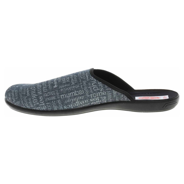 detail Pánské domácí pantofle Rogallo 27262 modrá