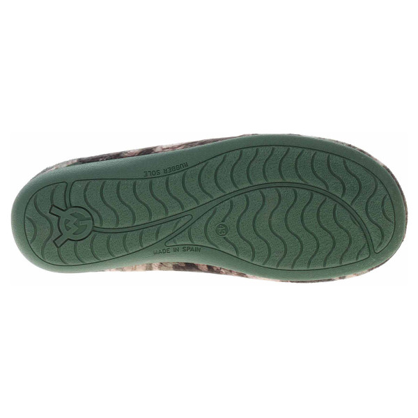 detail Pánské domácí pantofle Medi Line 5033-021 verde militar
