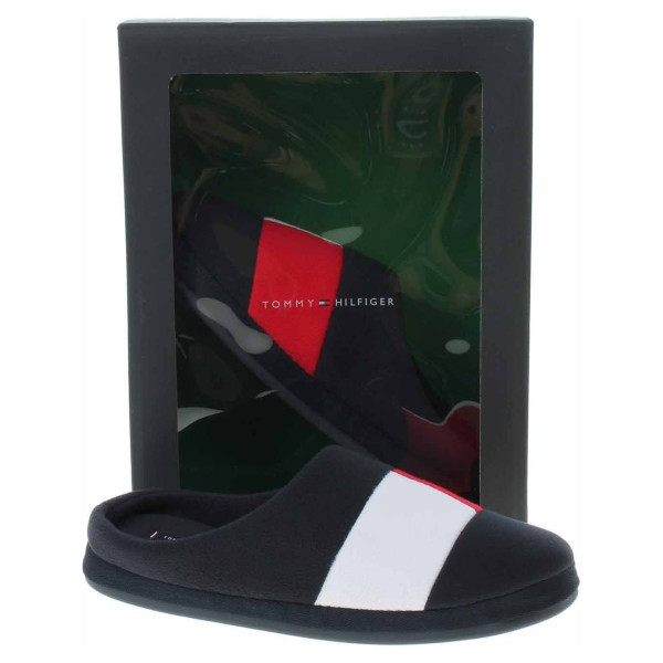 detail Pánské domácí pantofle Tommy Hilfiger FM0FM04297 0G1 Rwb