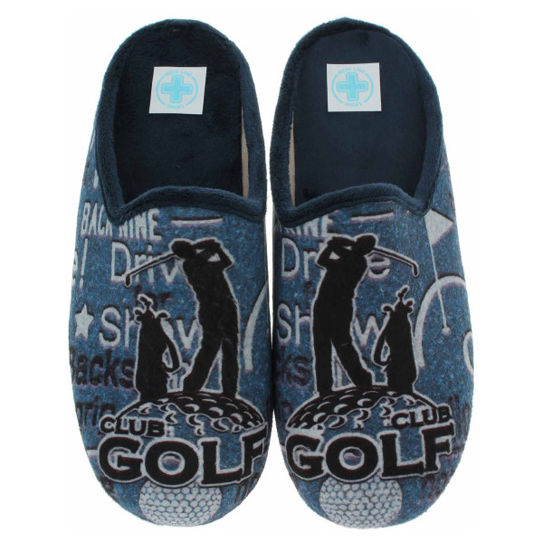 detail Pánské domácí pantofle Medi Line 5175-023 marino