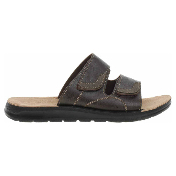 detail Pánské domácí pantofle Orto Med 2707-P440 hnědá