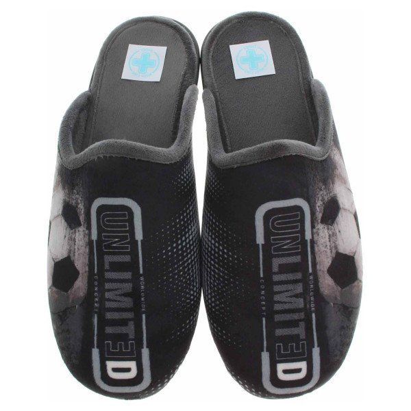 detail Pánské domácí pantofle Medi Line 1507-025 negro