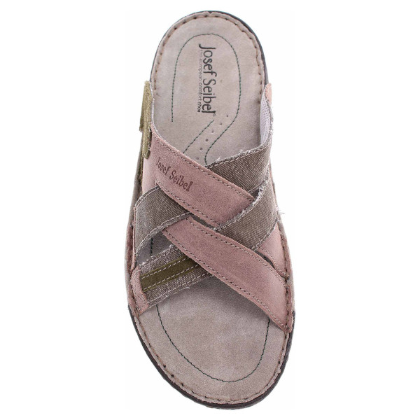 detail Pánské pantofle Josef Seibel 16702 977251 taupe-kombi