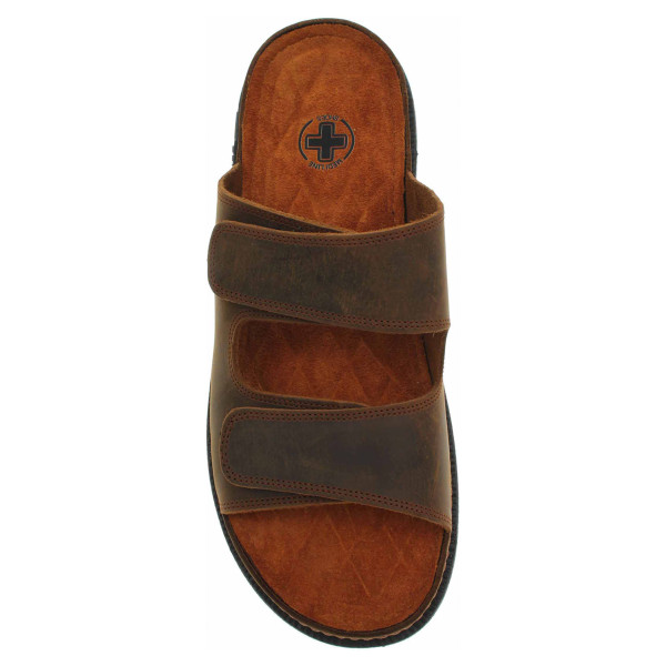 detail Pánské pantofle Medi Line 160N-24 havana