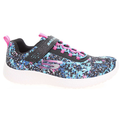 detail Skechers Burst Illuminations black-blue-pink