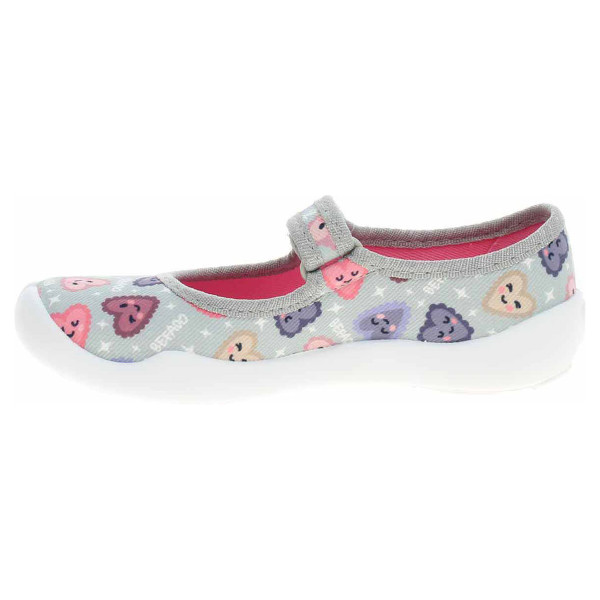 detail Dívčí bačkory Befado 114X516 šedá